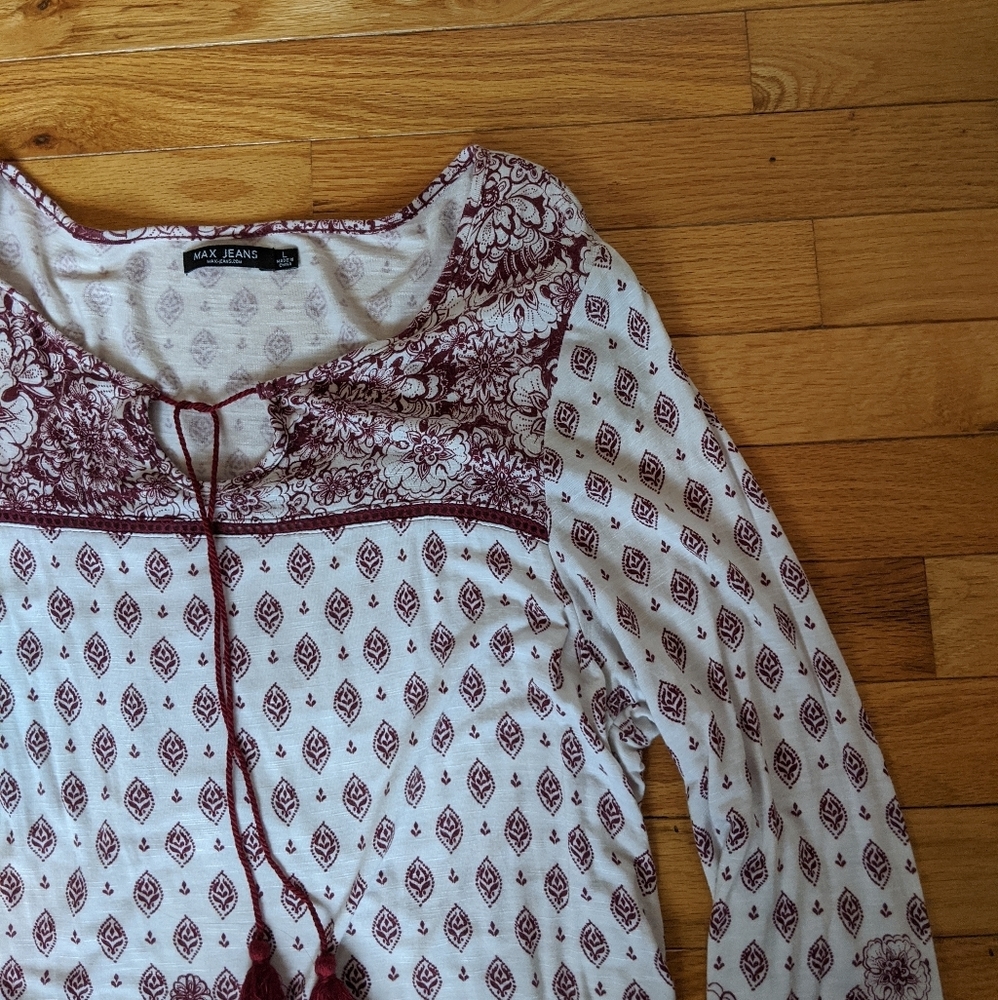 NWOT Max Jeans floral tunic top